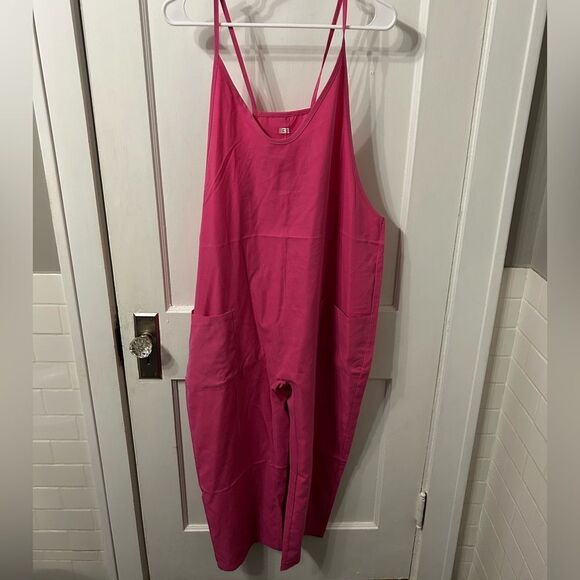 Pants - Vibrant Pink Jumpsuit